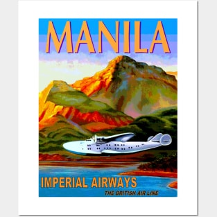 Imperial Airways Fly to Manila Advertising Print Posters and Art